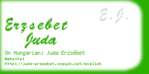 erzsebet juda business card
